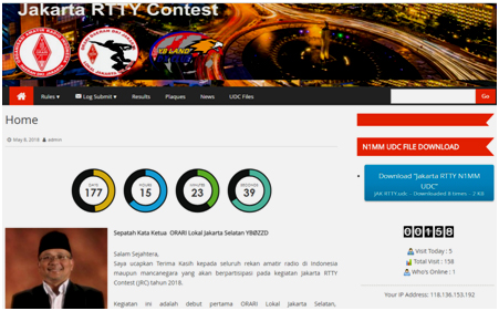 Jakarta RTTY Contest 2018